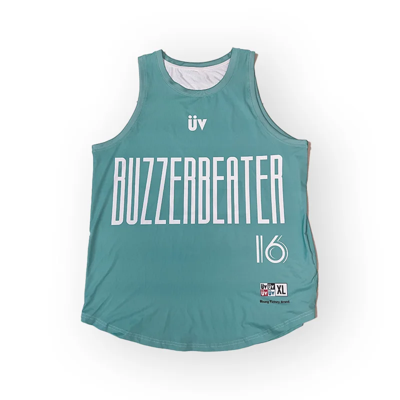 BUZZER 薄荷色篮球上衣样衣素材